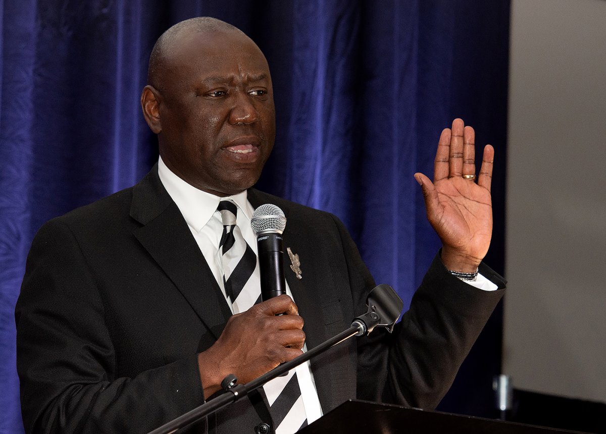Civil-rights attorney Ben Crump at the Greenwood centennial commemoration