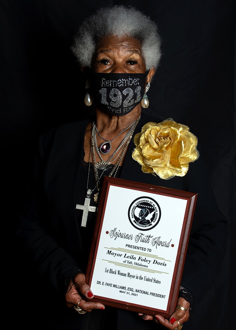 Mayor Leila Foley Davis - 1st African American Woman Mayor in the United States