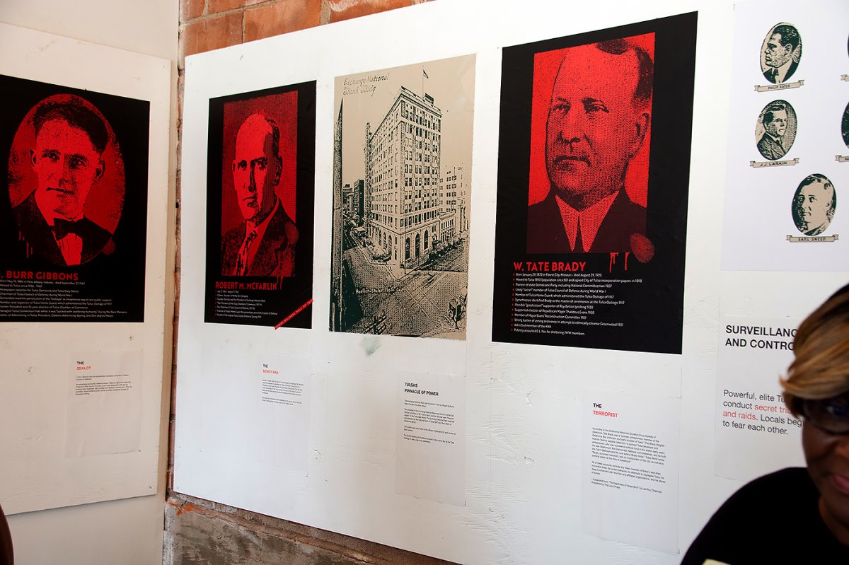Archival documents displayed at the Center for Public Secrets in Tulsa